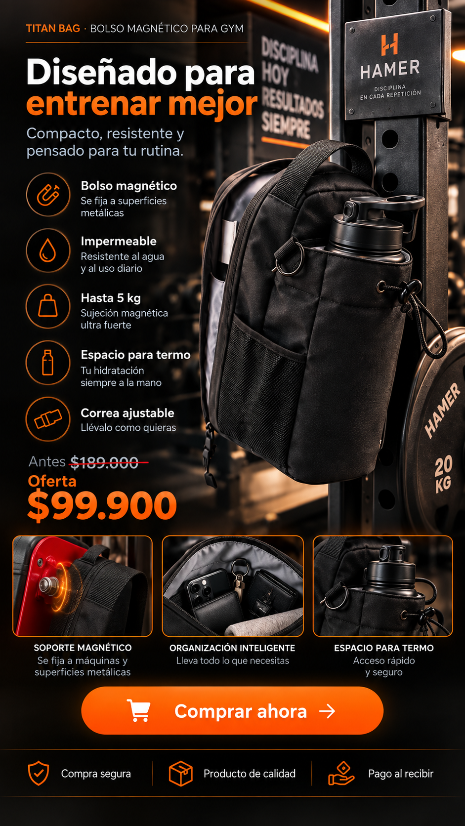 Titan Bag diseñado para entrenar mejor